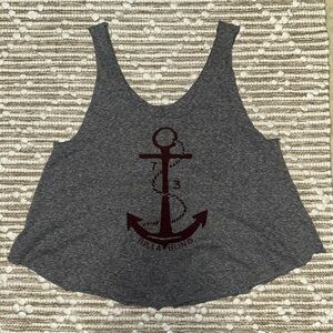 Billabong Gray Anchor Tank Top